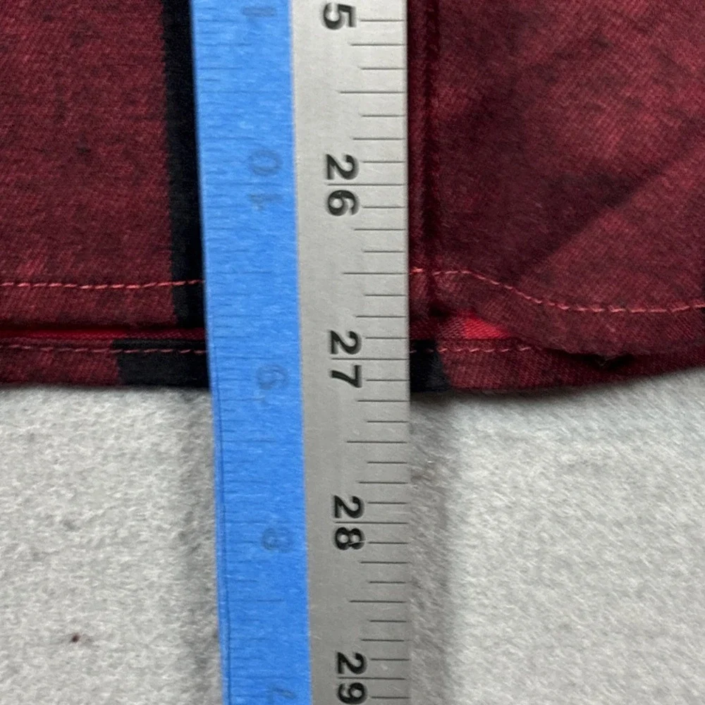 Eddie Bauer Buffalo Plaid Red Check Classic Fit Button Up Top Women Size M NWT - Picture 7 of 9